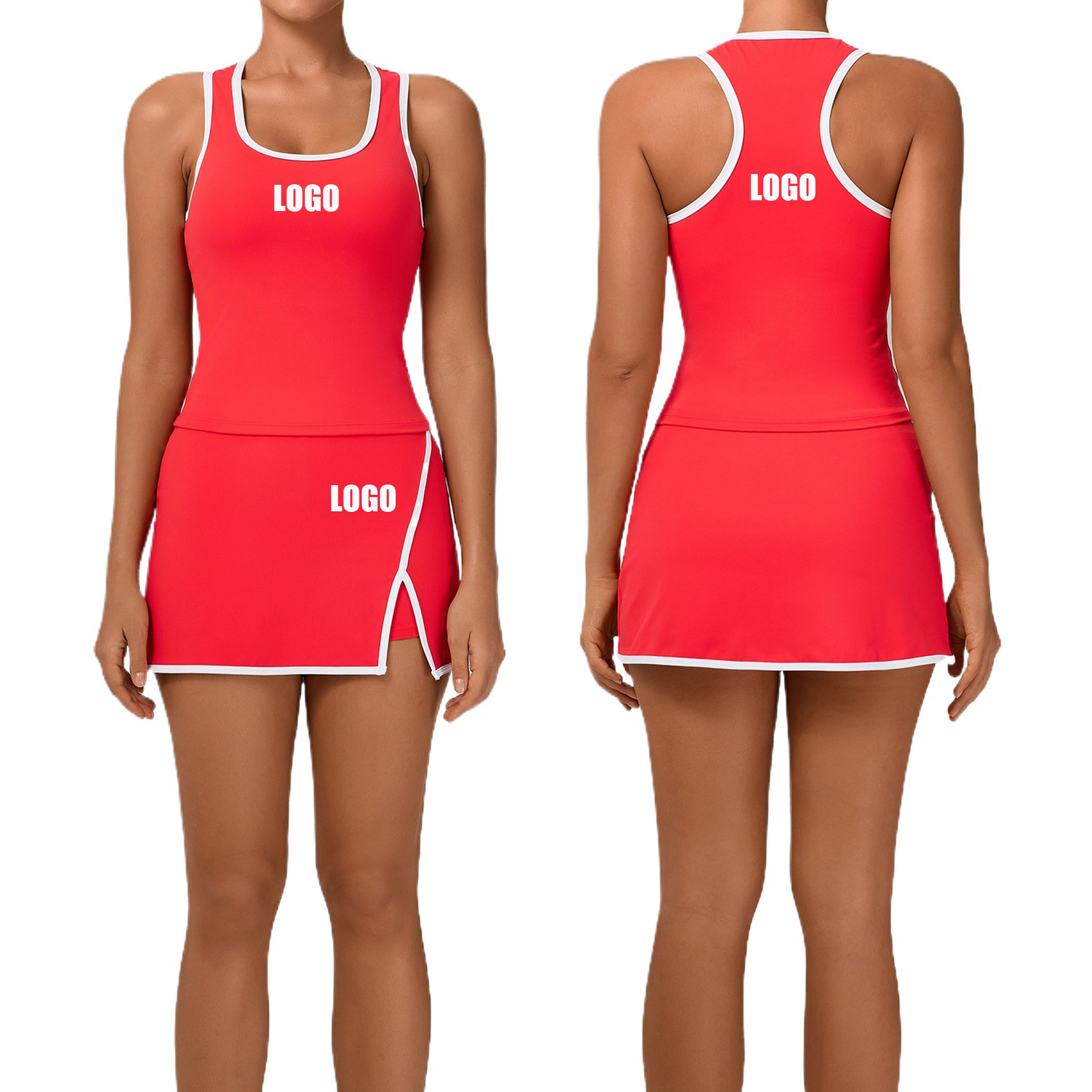 Yoga Fitness Set - Custom LOGO women's new vest, short