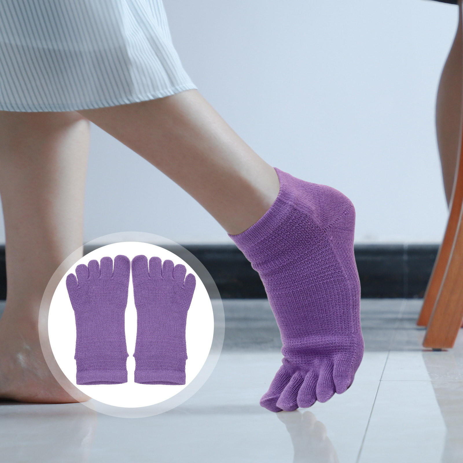 Yoga Toe Separator - 2Pairs Yoga Socks Women Toe Separator
