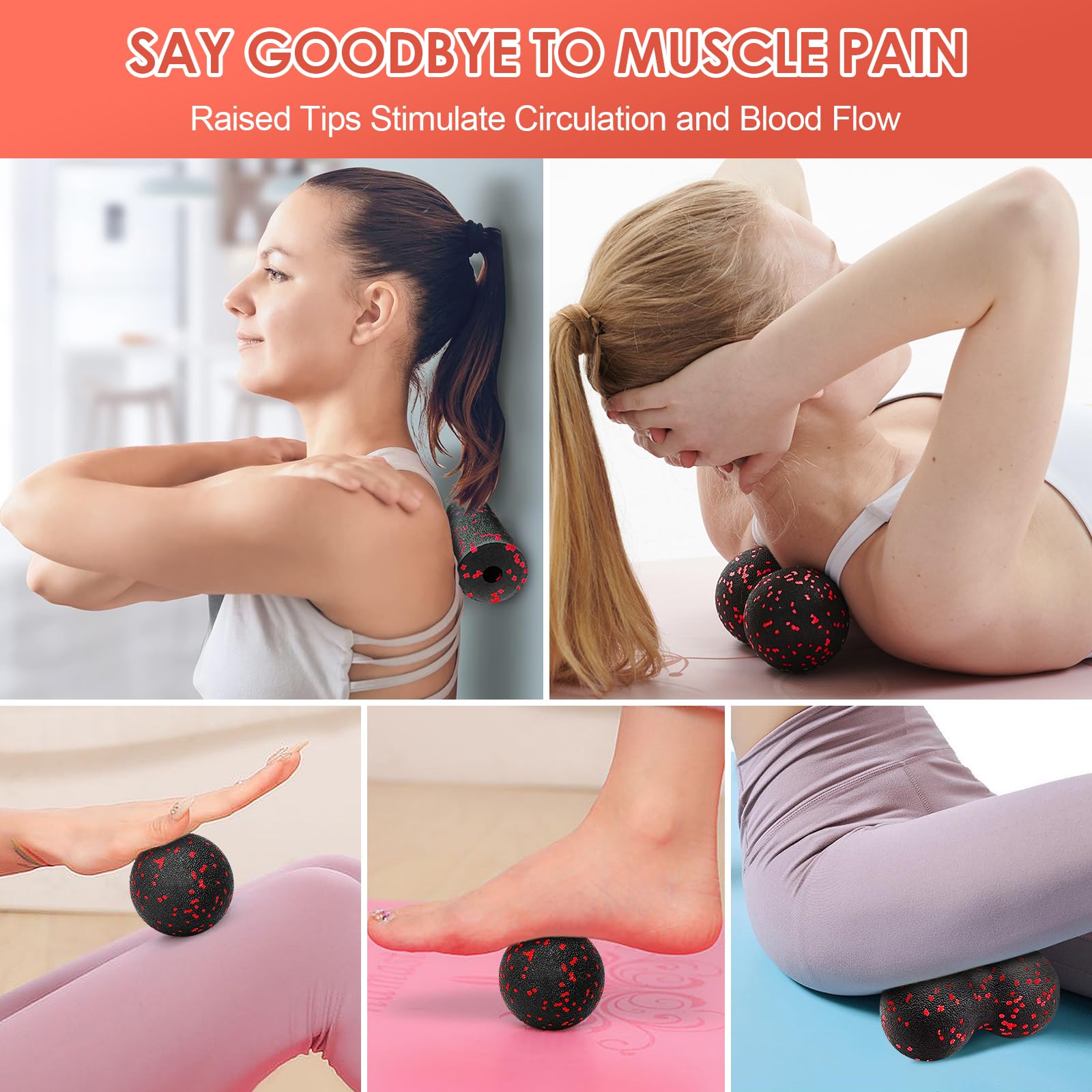 Hollow Yoga Roller Massage Pea - đánh giá và giá Yoga Fitness Kit