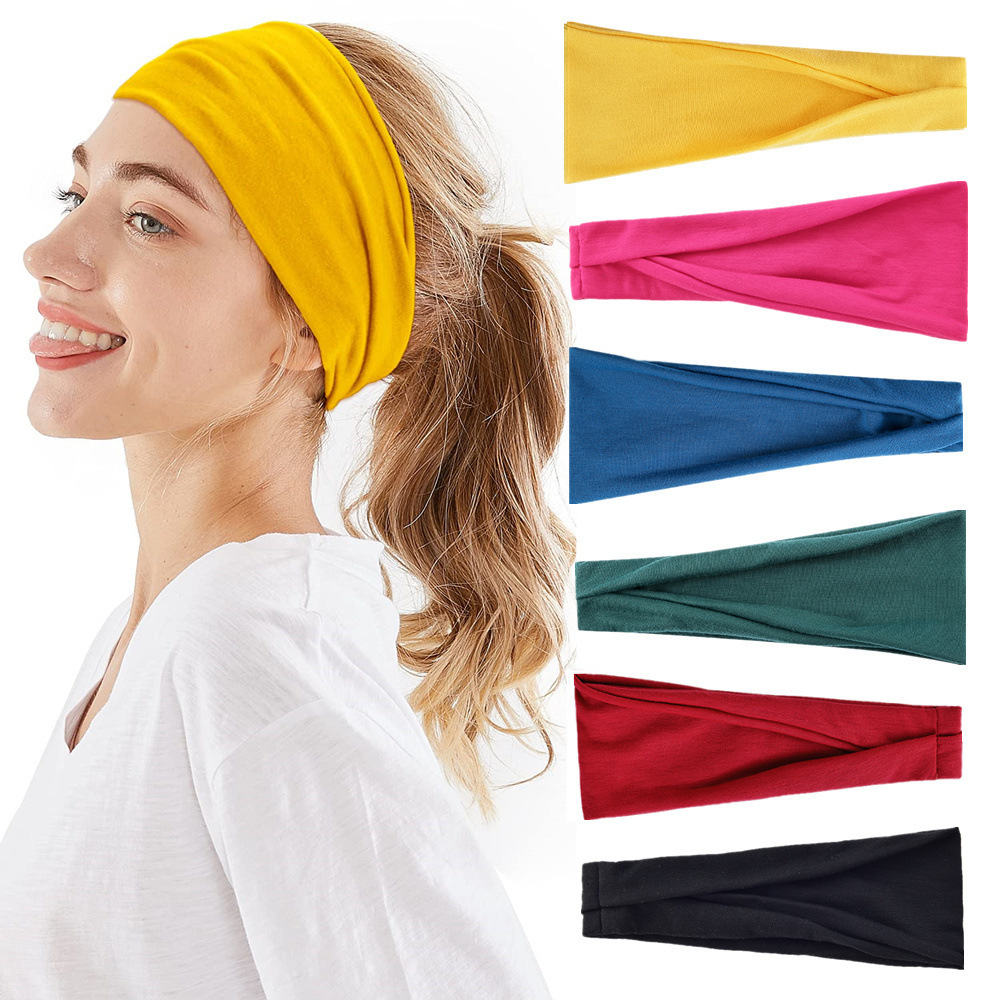 Solid Color Sports Yoga Headba - đánh giá và giá Yoga Fitness Band