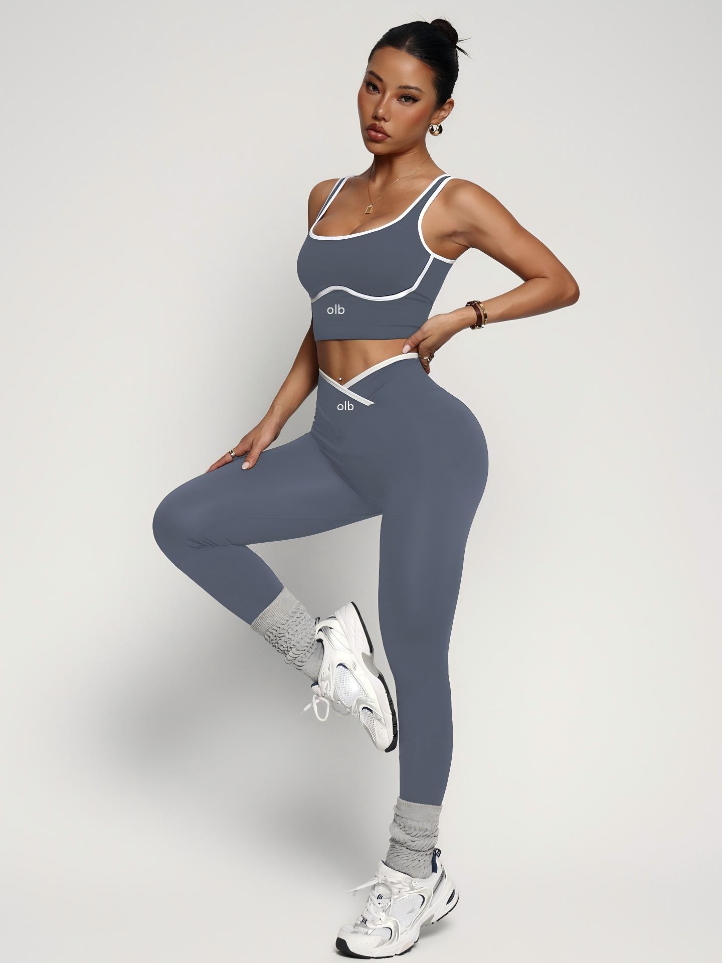 2-piece new sports bra vest pa - đánh giá và giá Yoga Fitness Set