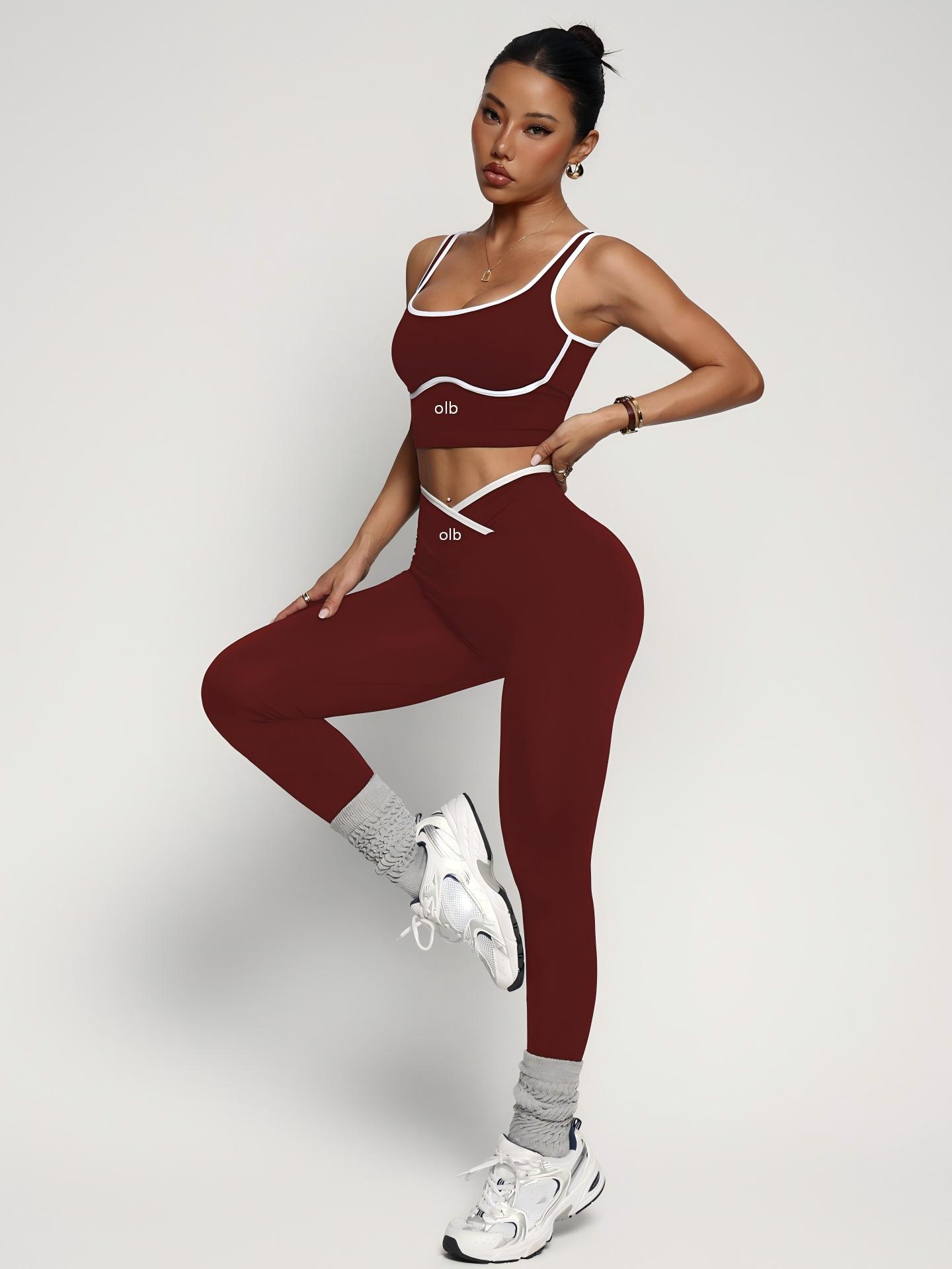 2-piece new sports bra vest pa - đánh giá và giá Yoga Fitness Set