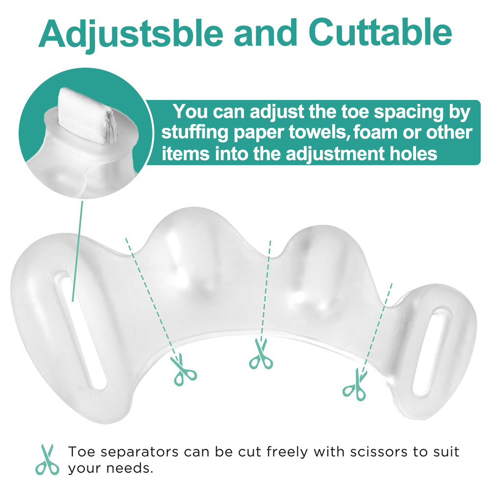1Pair Gel Hard Silicone Toe Fi - đánh giá và giá Yoga Toe Separator