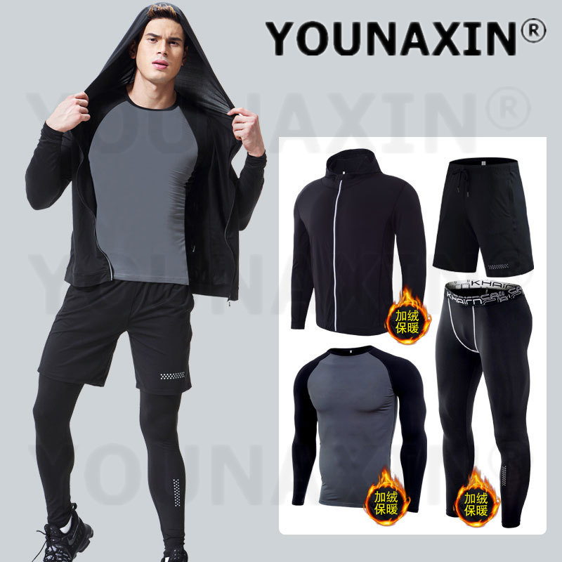 4-piece Men's Fitness Clothing - đánh giá và giá Yoga Fitness Set