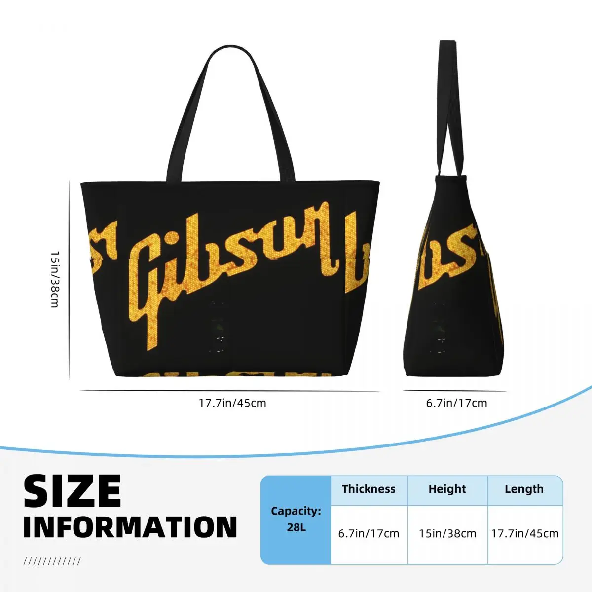 Gibson Music Logo Beach Tote B - đánh giá và giá Yoga Fitness Music