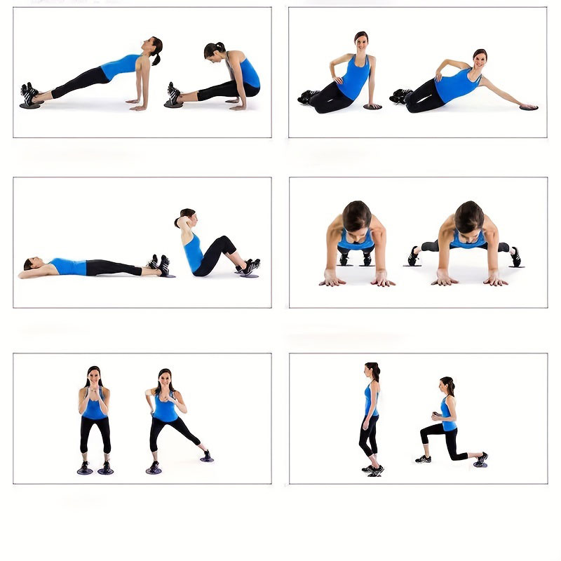 2 PC Pilates Slide Plate Yoga  - đánh giá và giá Core Slider