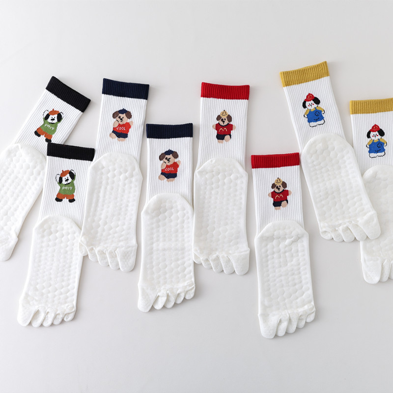 Cartoon 5-Toe Yoga Socks Non-S - đánh giá và giá Yoga Toe Separator